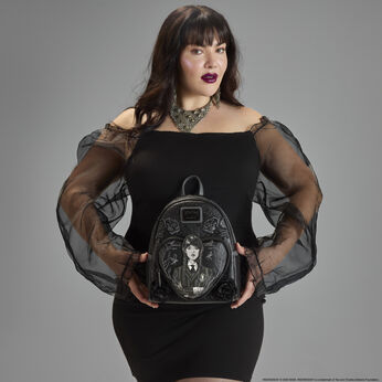 Wednesday Black Roses Mini Backpack, Image 2
